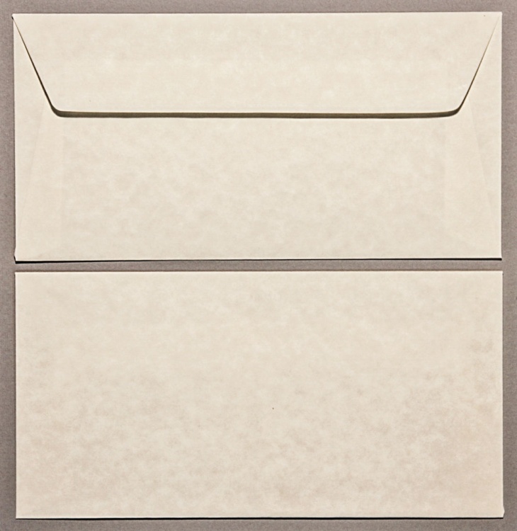 Parchment Natural DL 110 x 220mm Envelopes Peal & Seal Tape Soho